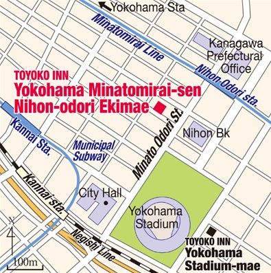 Toyoko Inn Yokohama Minatomirai-Sen Nihon-Odori Ekimae Yokohama (Kanagawa) Exterior foto